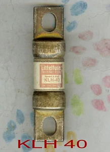 LITTLEFUSE KLH 40 FUSIBILE 500 VOLT 40 AMP KLH40 RADDRIZZATORE - Foto 1 di 2