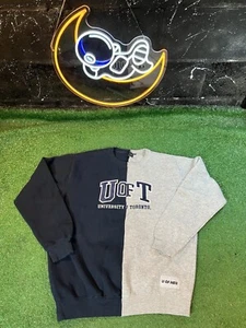 University of Toronto Sweatshirt U Of T Blue/Gray   Crewneck Sweatshirt Men's LG - Picture 1 of 5