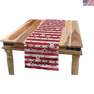Table Runner Polyester 16x120 Patriotic Design Dining Kitchen Decor - Picture 1 of 2