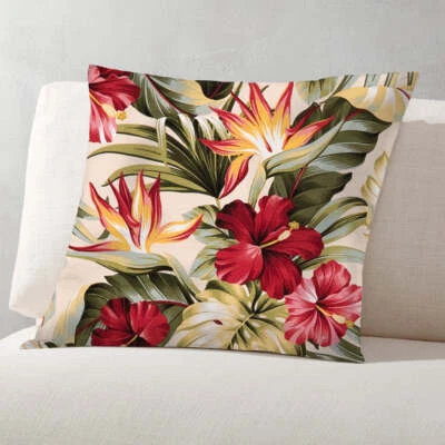 20» гавайский хлопок коры ткани подушка чехол ~ Pua ~ - Изображение 1 из 2