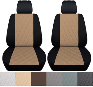 2 fundas de asiento delanteras SUV Custom-fit con puntada de diamante para Ford Explorer 2011-2024 - Imagen 1 de 15