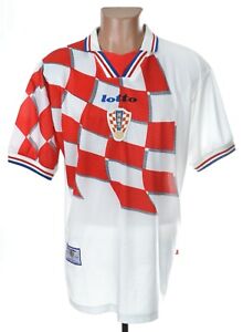 CROATIA NATIONAL TEAM 1998/2000 HOME FOOTBALL SHIRT JERSEY LOTTO SIZE XL ADULT