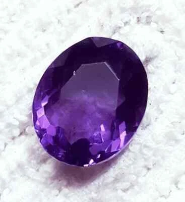 Violet Amethyst Oval Shape 12.80 Ct Certified Loose Gemstone With Free Gift - Image 1 of 4