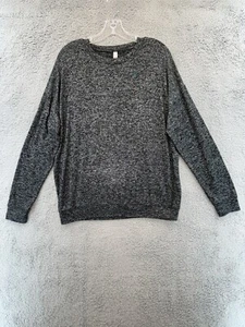 ATHLETA WEICHER PULLOVER OBERTEIL meliert anthrazit grau Sweatshirt Gr. Small - Bild 1 von 22