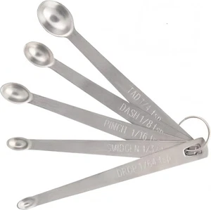 Mini Measuring Spoons Set,Stainless Steel Measuring Spoons Set (Set of 5) - Picture 1 of 5