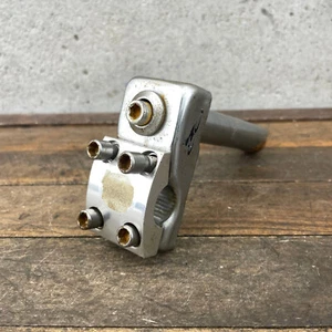 BMX Stem Old School BMX Neck Quill Silver Top Mount Steel 4 Bolt - Picture 1 of 14