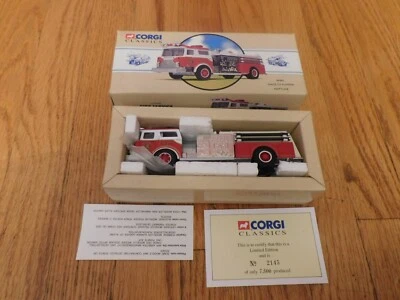 Camión de bomberos Mattel Corgi Classics 98455 Mack CF 1995 bomba Neptune sin usar, en caja original Foto 1 de 2