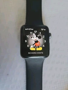 Apple Watch 2 Black Aluminum 42mm With Sport Band GPS Model. Unlocked - Picture 1 of 16
