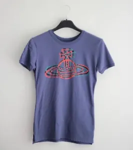 Vivienne Westwood Women T-Shirt Blue Cotton Print  Size S * - Picture 1 of 5