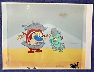 Great Ren & Stimpy 4-Cel setup "Jerry the Belly Button El" Seas. 3/Ep 12, NICE! - Picture 1 of 4
