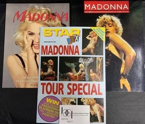 3 X Madonna Books 2 Biography & 1 X Souvenir Poster Magazines. 80’s/90’s V Good - Picture 1 of 8