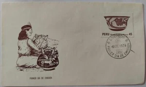 Peru 1979 FDC Serie Ordinaria Ceramica Nazca S/. 45.00 - Picture 1 of 1