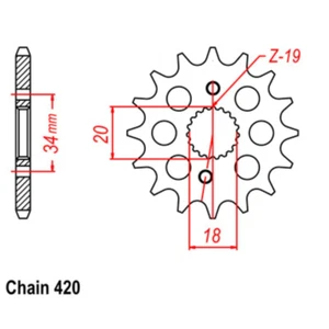 SUPERSPROX 15T Sprocket - Front For HONDA CRF150RB BIG WHEEL, CRF150R 10-KSE-15 - Picture 1 of 1