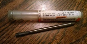 NEU EMUGE GERADER FLÖTENGEWINDEBOHRER M6x1 HSS RADIAL KÜHLMITTEL DURCHGANGSNUT EISEN/ALUMINIUM  - Bild 1 von 3