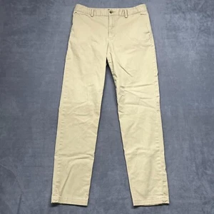 Polo Ralph Lauren Chino Pants Boys 18 Beige Cotton Stretch Straight Leg Zip Fly - Picture 1 of 11