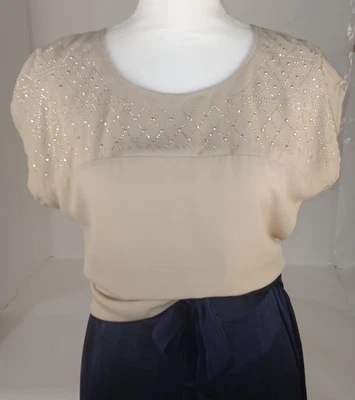 Blusa para mujer Maurices sin mangas con pedrería en el hombro delantero talla S Foto 1 de 3