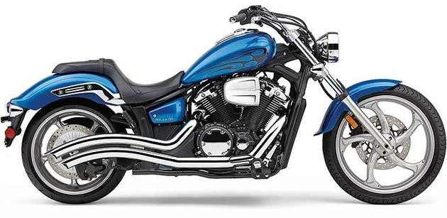 Cobra Speedster Swept Exhaust System Chrome fits Yamaha XVS1300C Stryker 11-17 Foto 1 de 1