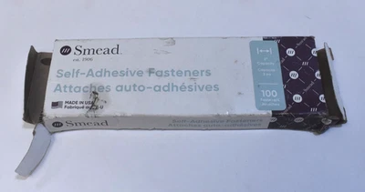Smead SMD68220 100 sujetadores autoadhesivos 2" capacidad archivos de papel de acero Foto 1 de 4