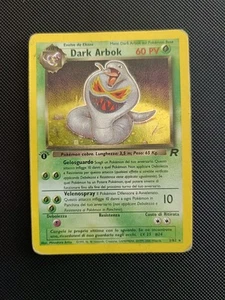 Pokemon Dark Arbok 2/82 Holo Prima Edizione | Team Rocket Vintage - Foto 1 di 3
