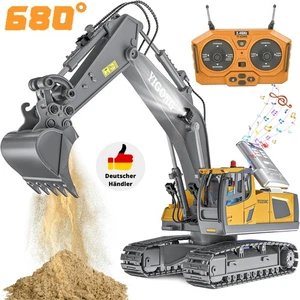 RC-Ferngesteuerter Kettenbagger Bagger + Lichter & Sound Kinder Bagger Spielzeug - Bild 1 von 23
