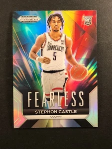 2024 Prizm Draft Picks Stephon Castle RC Fearless #25 Silver Prizm UCONN - Picture 1 of 2
