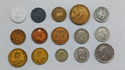 🔥15 World Coins Lot Europe & Asia 1936+ Austria UK Czech Iceland South Africa - Image 1 of 4