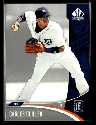Tarjeta SP Auténtica #35 2006 Carlos Guillén Tigres de Detroit Foto 1 de 2
