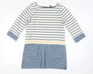 Seasalt Women's Multicoloured Size 10 Striped Shift Dress - Picture 1 of 12