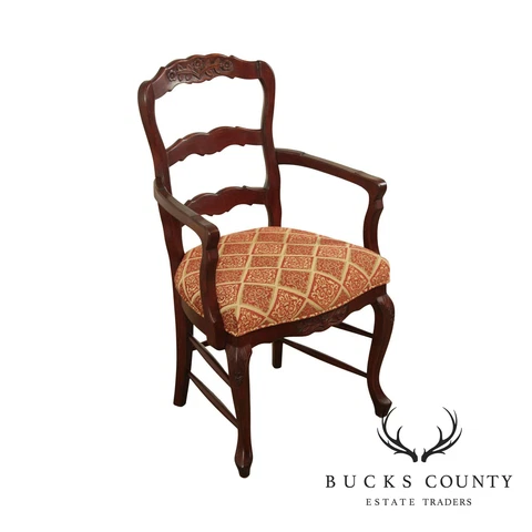 Fremarc Designs French Country Style Cherry Ladder Back Armchair Cover
