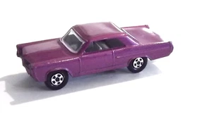 Vintage 1970 Lesney Matchbox Superfast No. 22 Purple Pontiac GP Sports Coupe, EX - Picture 1 of 13