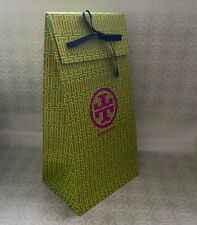 Tory Burch Gift Bag w Signature Logo Vertical/Yellow&Green color