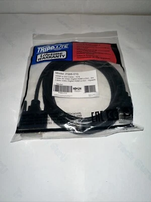 NUEVO Cable de video digital dorado Tripp Lite P566-010 HDMI a DVI P566010 Foto 1 de 3