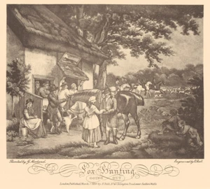 Alken Hunting Prints set of Four antique style reprints - Picture 1 of 8