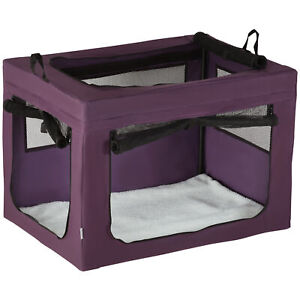 PawHut 90cm Soft Side Pet Carrier w/ Cushion, for Large Dogs - Purple
