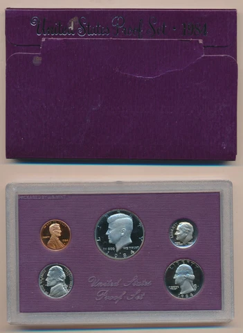 1984 U S MINT PROOF COIN SET Cover