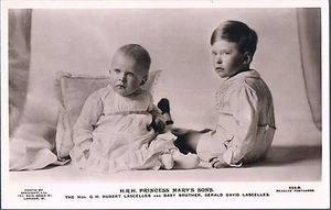 BEAGLES RP POSTCARD HRH PRINCESS MARY'S SONS C1928 - Picture 1 of 2