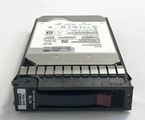 Disque dur signé numériquement HPE 10 To 12 G SAS 7,2K LFF 3,5" hélium 512E - 869347-b21 - Photo 1/2
