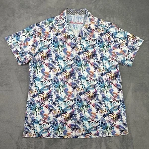 Robert Graham Shirt Men XL Button Up Geometric Contrast Resort Hawaiian Paisley - Bild 1 von 12