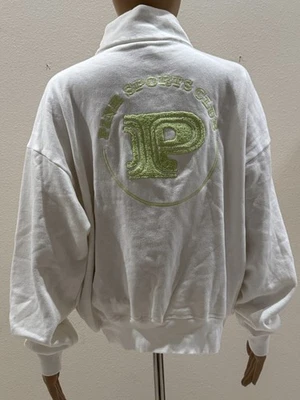 Victoria's Secret Rosa Club Deportivo Cremallera Completa Sudadera Blanca S Foto 1 de 4