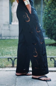 H&M Pants with Fringe For Women (Black) - Picture 1 of 7