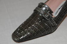 Neuf Manolo Blahnik Alligator Crocodile Chaussures 35.5 5