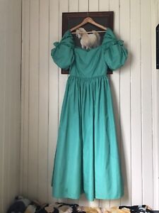 Vintage John Charles Floor Length Dress Made In England UK 16 Small Fit