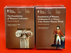 NEW SEALED Great Courses Foundations of Western Civilization I & II Books & DVDs - Imagen 1 de 6