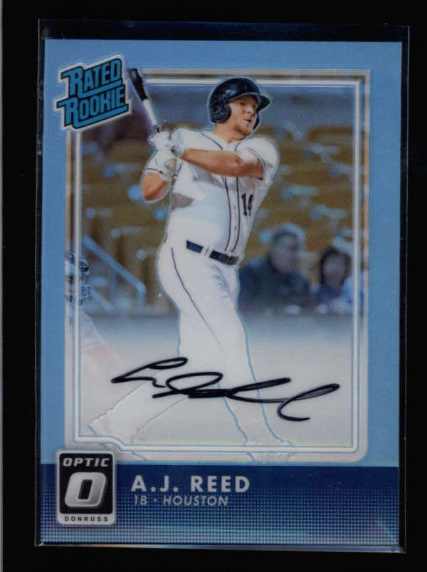 A.J. REED 2016 DONRUSS OPITC RATED ROOKIE PRIZM AUTO #13/35 AX3360 - Image 1 of 1