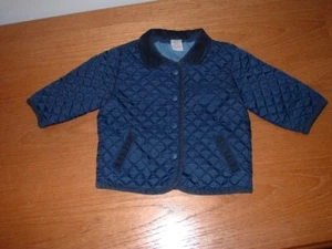 NEXT NAVY BLUE BABY BOY QUILTED COAT JACKET 0 - 3 MTHS - EX CON - Picture 1 of 5