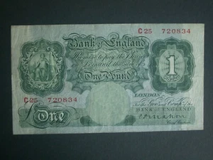 **Decent MAHON 'C50' Crisp £1 'AVF' 1928 BANKNOTE*** - Picture 1 of 10