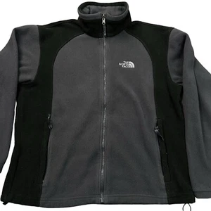 The North Face Jacket Khumbu Fleece Mens M Gray Pockets Full Zip  A484 - Bild 1 von 8
