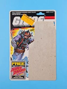 VINTAGE GI JOE HYDRO VIPER UNCUT FULL CARDBACK WITH FILE CARD (34-BACK) WOW! 🔥 - Picture 1 of 2