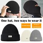 2 IN 1 MAN WINTER Cotton Knitted Balaclava Hat Windproof and N EW M7M2