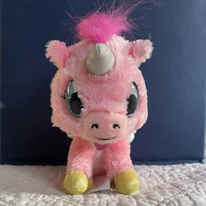Hatchimals By Spinmaster Plush Pink Unicorn Stuffed Animal EUC - Picture 1 of 5